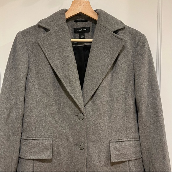NWT Halogen Single Breast Wool Coat Grey 6 - Picture 5 of 9